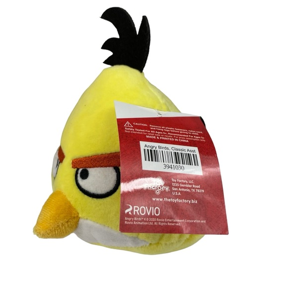 Angry Birds Chuck Charles NWT 7” Embroidered Stuffed Animal Plush 10 Years Toy - Picture 4 of 12